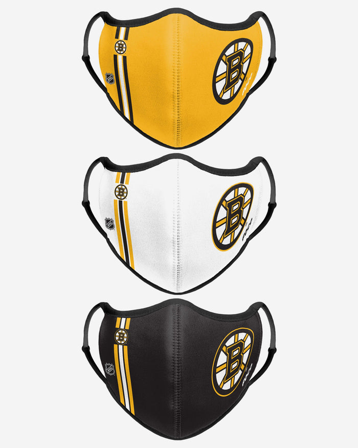 Boston Bruins Sport 3 Pack Face Cover FOCO - FOCO.com | UK & IRE