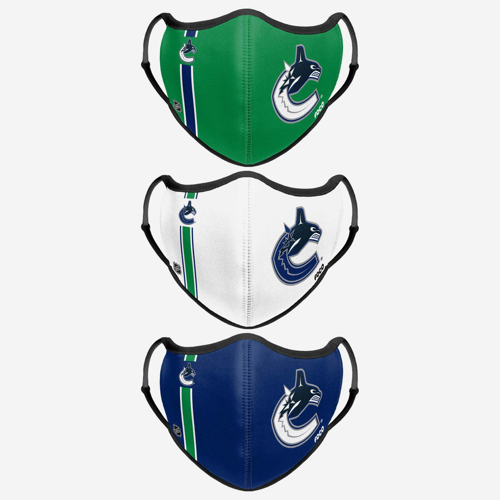 Vancouver Canucks Sport 3 Pack Face Cover FOCO - FOCO.com | UK & IRE