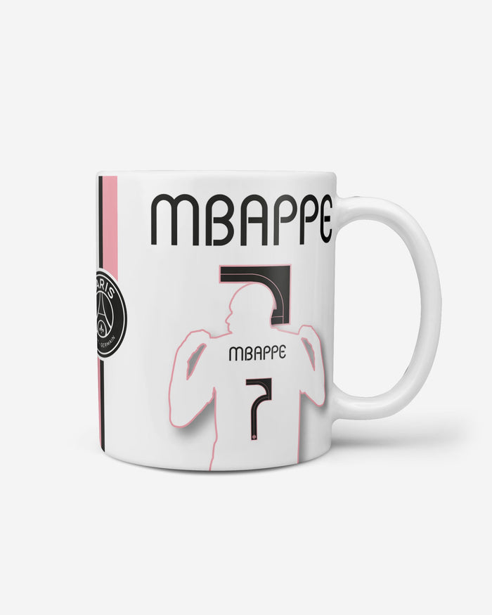 Kylian Mbappe Paris Saint-Germain FC Silhouette Mug FOCO - FOCO.com | UK & IRE