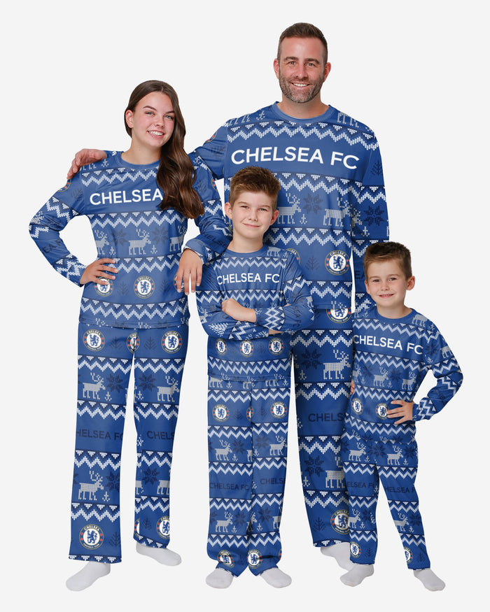 Chelsea FC Mens Ugly Pattern Family Holiday Pyjamas FOCO - FOCO.com | UK & IRE