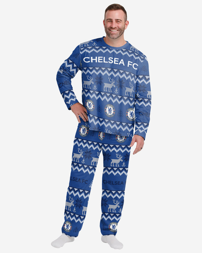 Chelsea FC Mens Ugly Pattern Family Holiday Pyjamas FOCO S - FOCO.com | UK & IRE