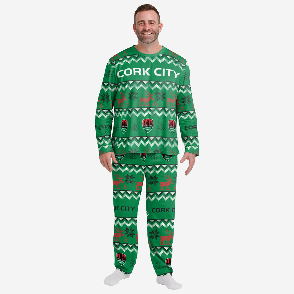 Cork City FC Mens Ugly Pattern Family Holiday Pyjamas FOCO S - FOCO.com | UK & IRE