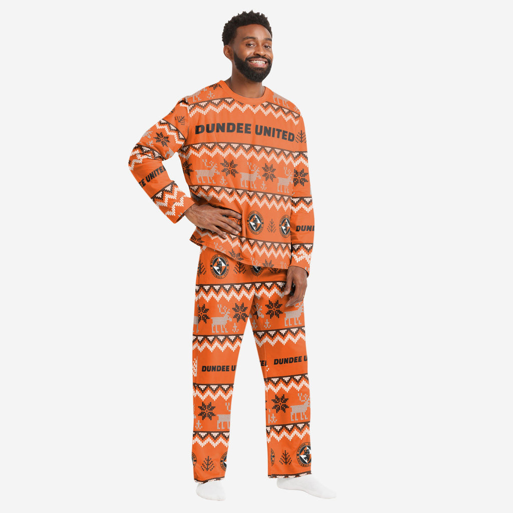 Dundee United FC Mens Ugly Pattern Family Holiday Pyjamas FOCO S - FOCO.com | UK & IRE