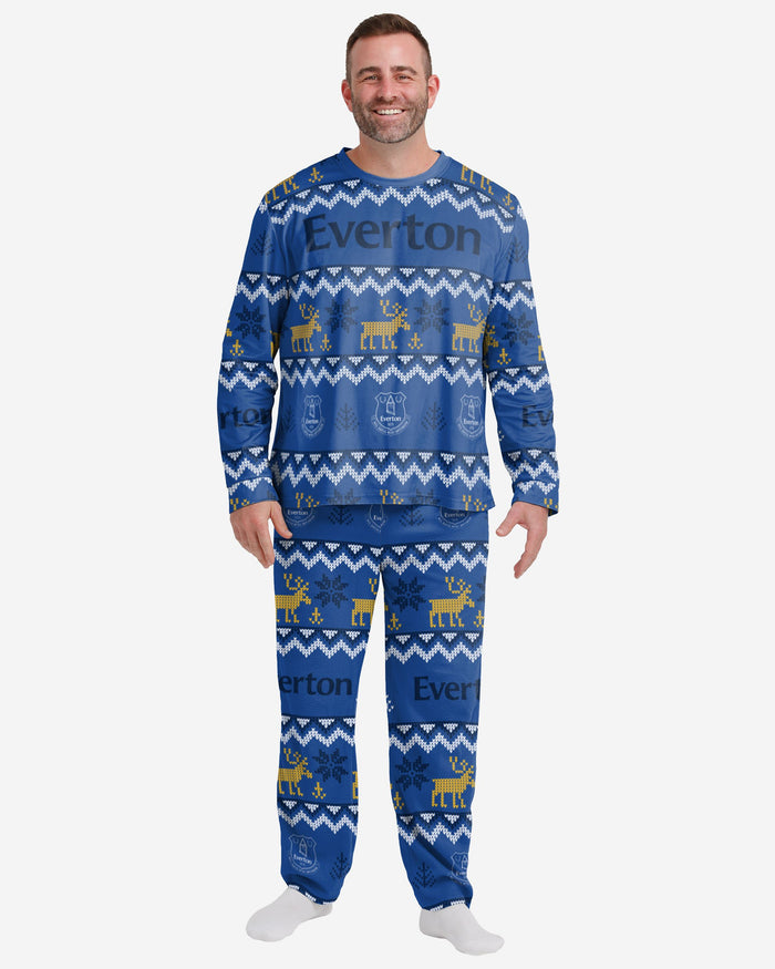 Everton FC Mens Ugly Pattern Family Holiday Pyjamas FOCO S - FOCO.com | UK & IRE