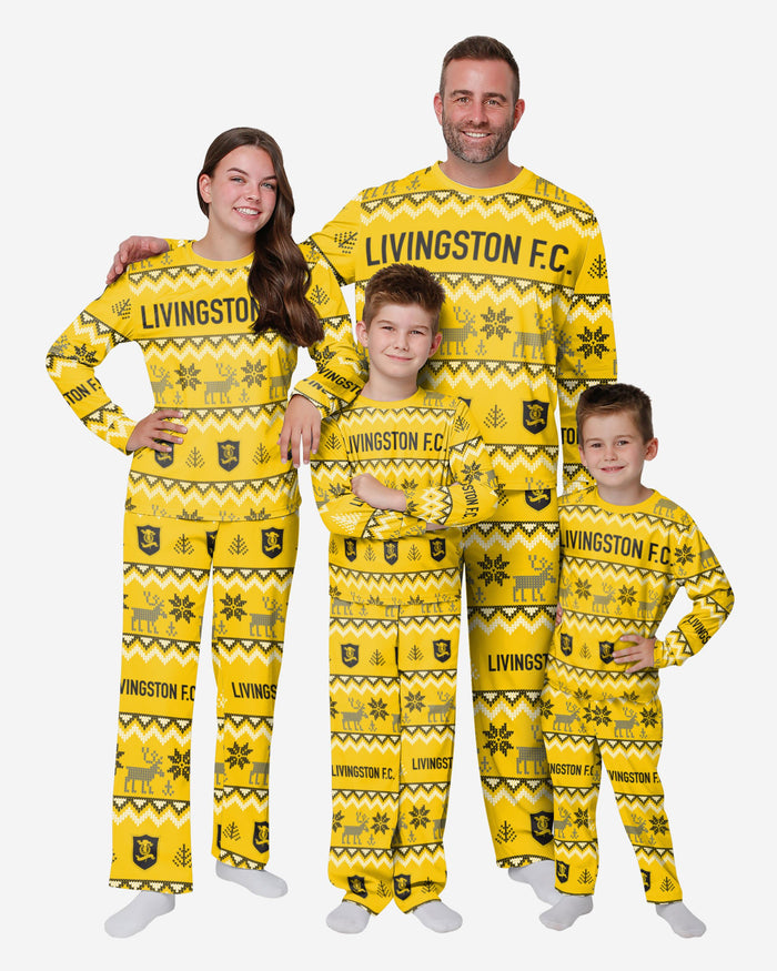 Livingston FC Mens Ugly Pattern Family Holiday Pyjamas FOCO - FOCO.com | UK & IRE