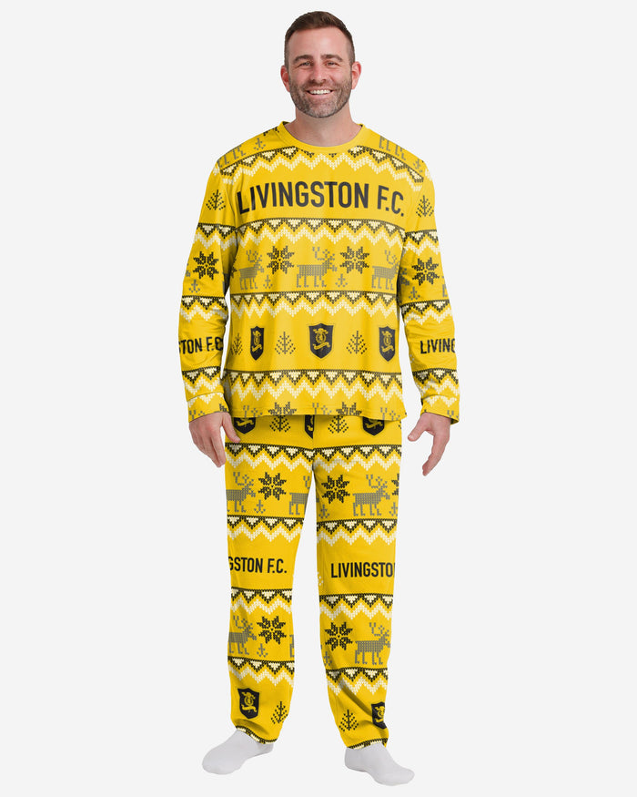 Livingston FC Mens Ugly Pattern Family Holiday Pyjamas FOCO S - FOCO.com | UK & IRE