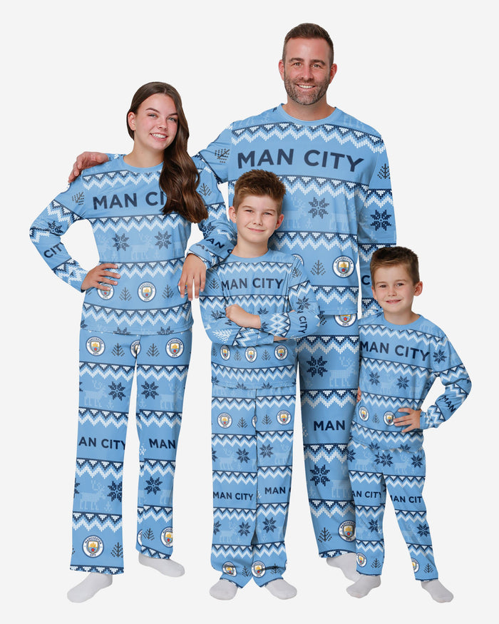 Manchester City FC Mens Ugly Pattern Family Holiday Pyjamas FOCO - FOCO.com | UK & IRE