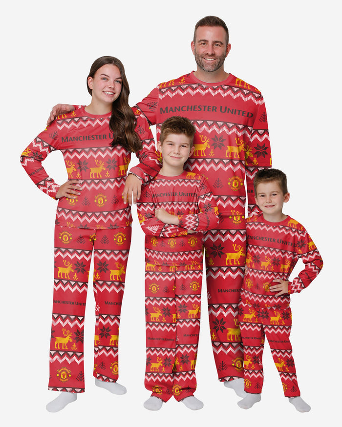 Manchester United FC Mens Ugly Pattern Family Holiday Pyjamas FOCO - FOCO.com | UK & IRE