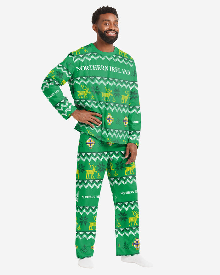 Northern Ireland Mens Ugly Pattern Family Holiday Pyjamas FOCO S - FOCO.com | UK & IRE