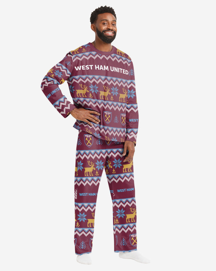 West Ham United FC Mens Ugly Pattern Family Holiday Pyjamas FOCO S - FOCO.com | UK & IRE