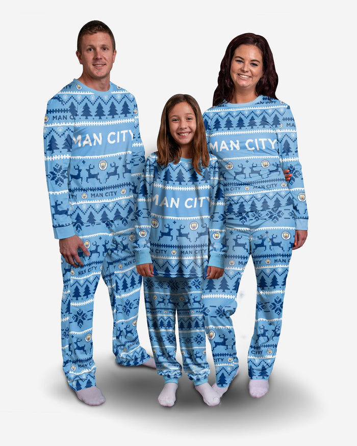 Manchester City FC Womens Family Holiday Pyjamas FOCO - FOCO.com | UK & IRE