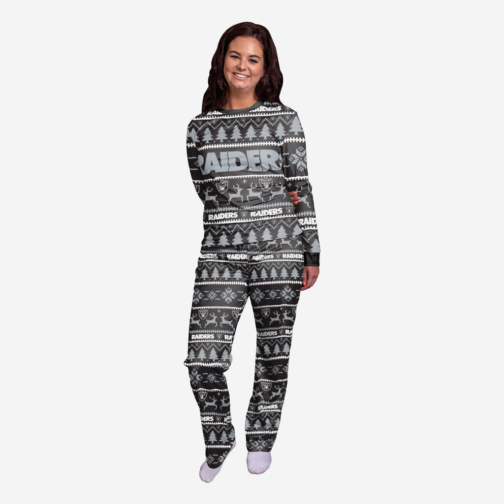 Las Vegas Raiders Womens Family Holiday Pyjamas FOCO S - FOCO.com | UK & IRE