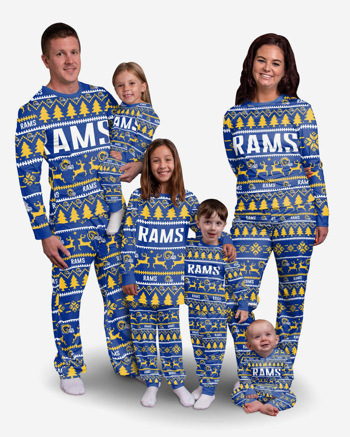 Los Angeles Rams Womens Family Holiday Pyjamas FOCO - FOCO.com | UK & IRE
