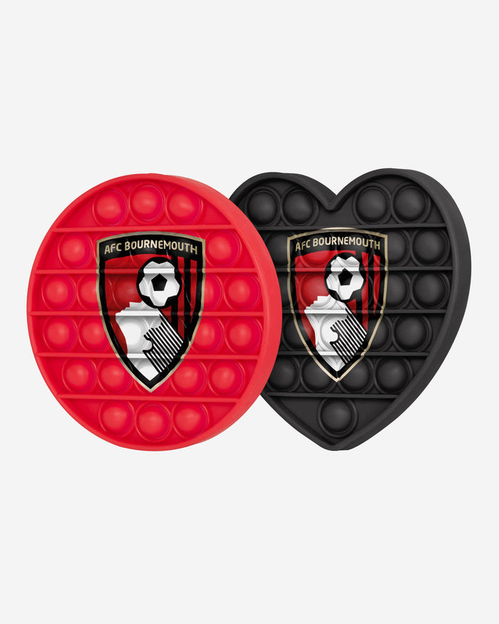 AFC Bournemouth 2 Pack Circle & Heart Push-Itz Fidget FOCO - FOCO.com | UK & IRE