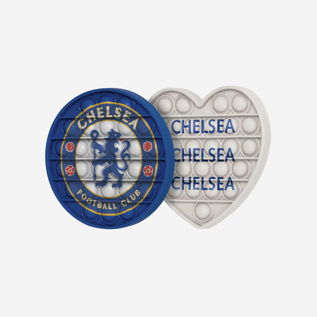 Chelsea FC 2 Pack Circle & Heart Push-Itz Fidget FOCO - FOCO.com | UK & IRE