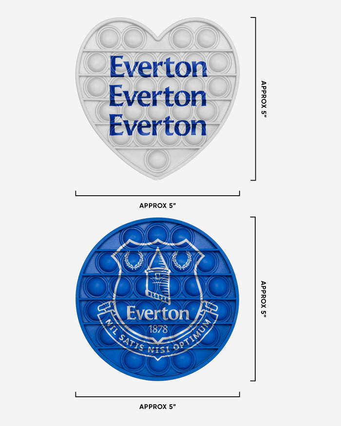 Everton FC 2 Pack Circle & Heart Push-Itz Fidget FOCO - FOCO.com | UK & IRE