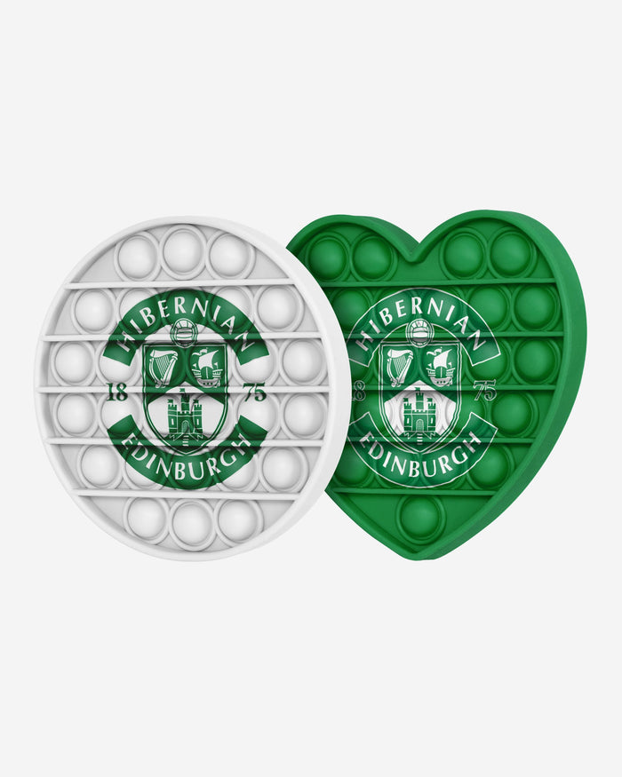 Hibernian FC 2 Pack Circle & Heart Push-Itz Fidget FOCO - FOCO.com | UK & IRE