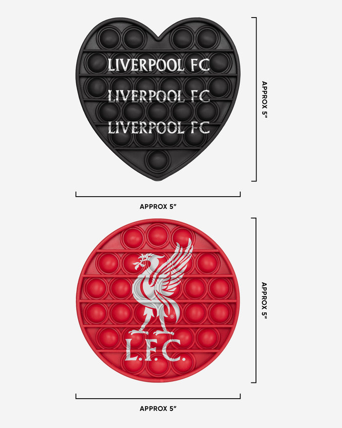 Liverpool FC 2 Pack Circle & Heart Push-Itz Fidget FOCO - FOCO.com | UK & IRE