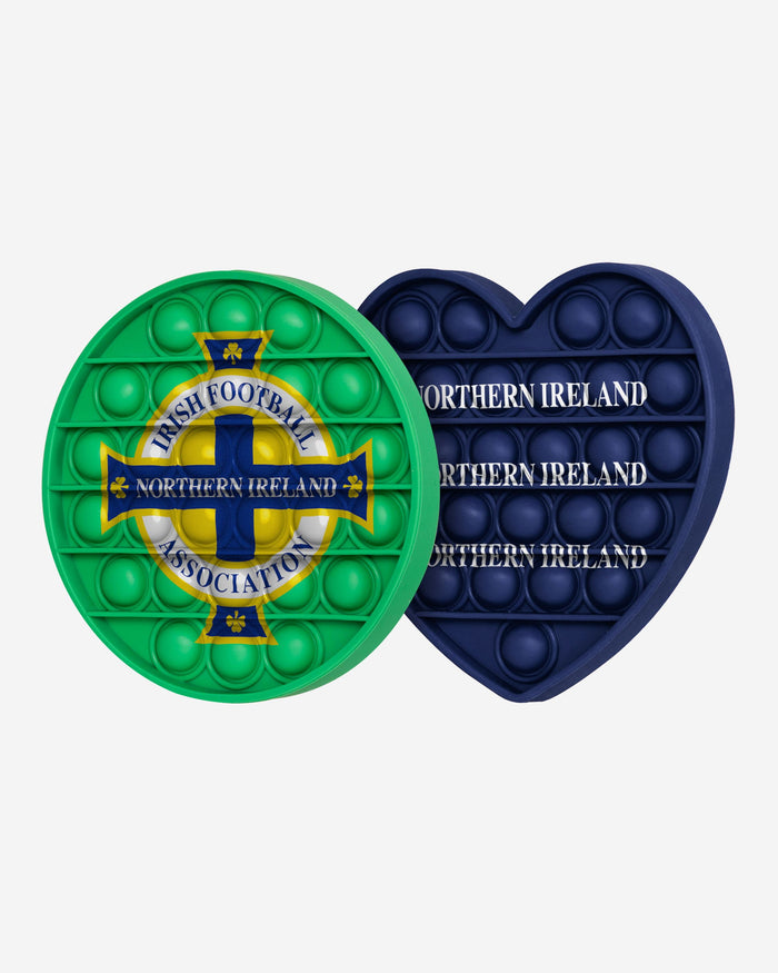 Northern Ireland 2 Pack Circle & Heart Push-Itz Fidget FOCO - FOCO.com | UK & IRE