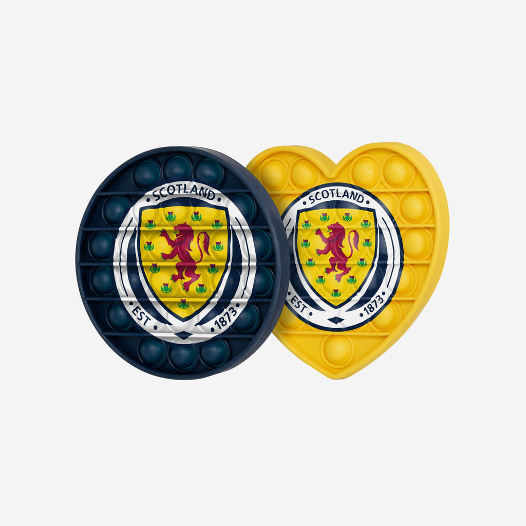 Scotland 2 Pack Circle & Heart Push-Itz Fidget FOCO - FOCO.com | UK & IRE