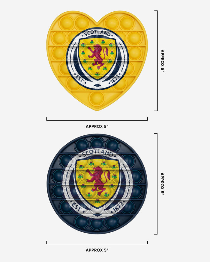 Scotland 2 Pack Circle & Heart Push-Itz Fidget FOCO - FOCO.com | UK & IRE