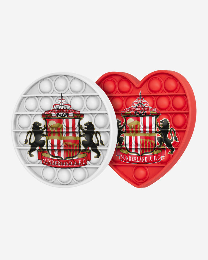 Sunderland AFC 2 Pack Circle & Heart Push-Itz Fidget FOCO - FOCO.com | UK & IRE