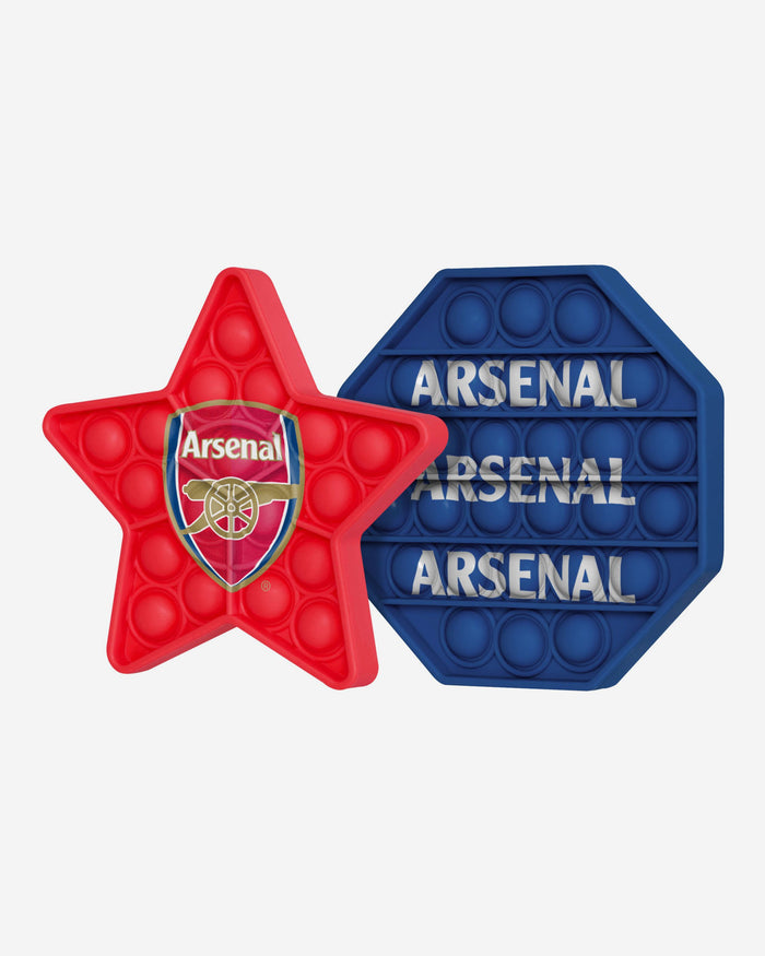 Arsenal FC 2 Pack Octagon & Star Push-Itz Fidget FOCO - FOCO.com | UK & IRE