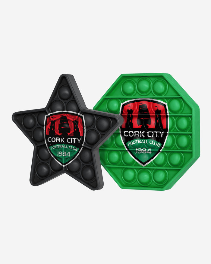 Cork City FC 2 Pack Octagon & Star Push-Itz Fidget FOCO - FOCO.com | UK & IRE