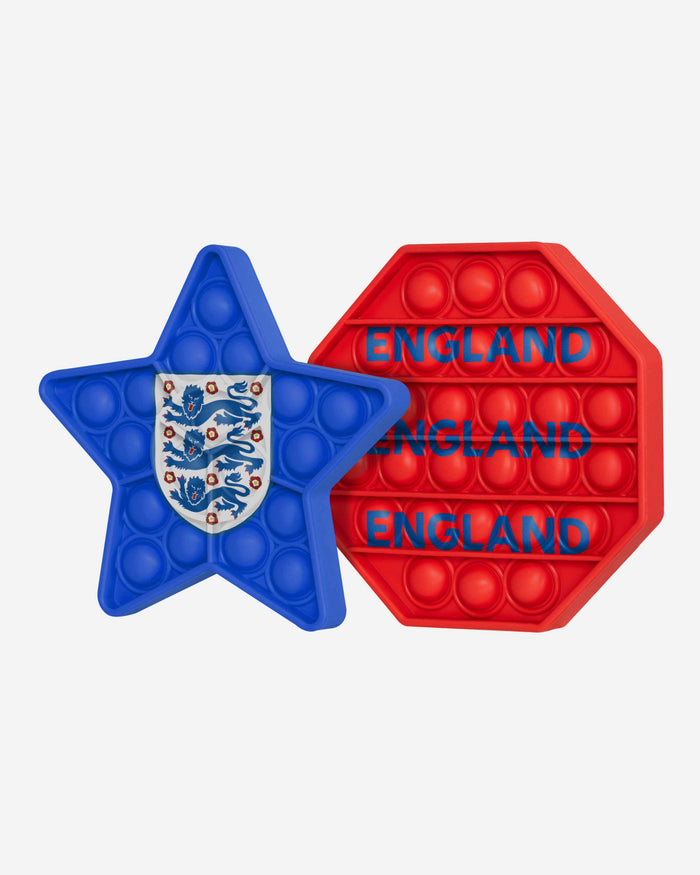 England 2 Pack Octagon & Star Push-Itz Fidget FOCO - FOCO.com | UK & IRE