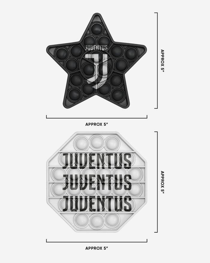 Juventus FC 2 Pack Octagon & Star Push-Itz Fidget FOCO - FOCO.com | UK & IRE