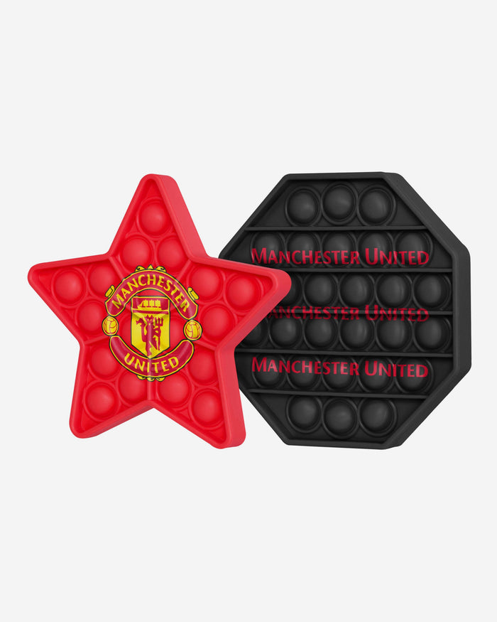 Manchester United FC 2 Pack Octagon & Star Push-Itz Fidget FOCO - FOCO.com | UK & IRE