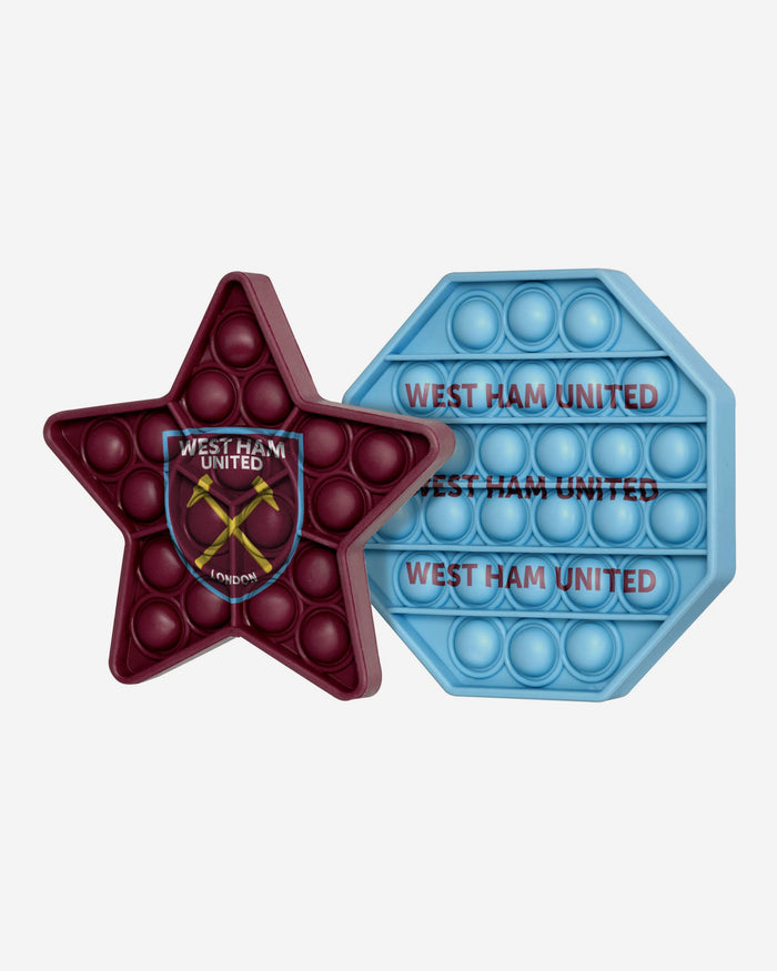 West Ham United FC 2 Pack Octagon & Star Push-Itz Fidget FOCO - FOCO.com | UK & IRE