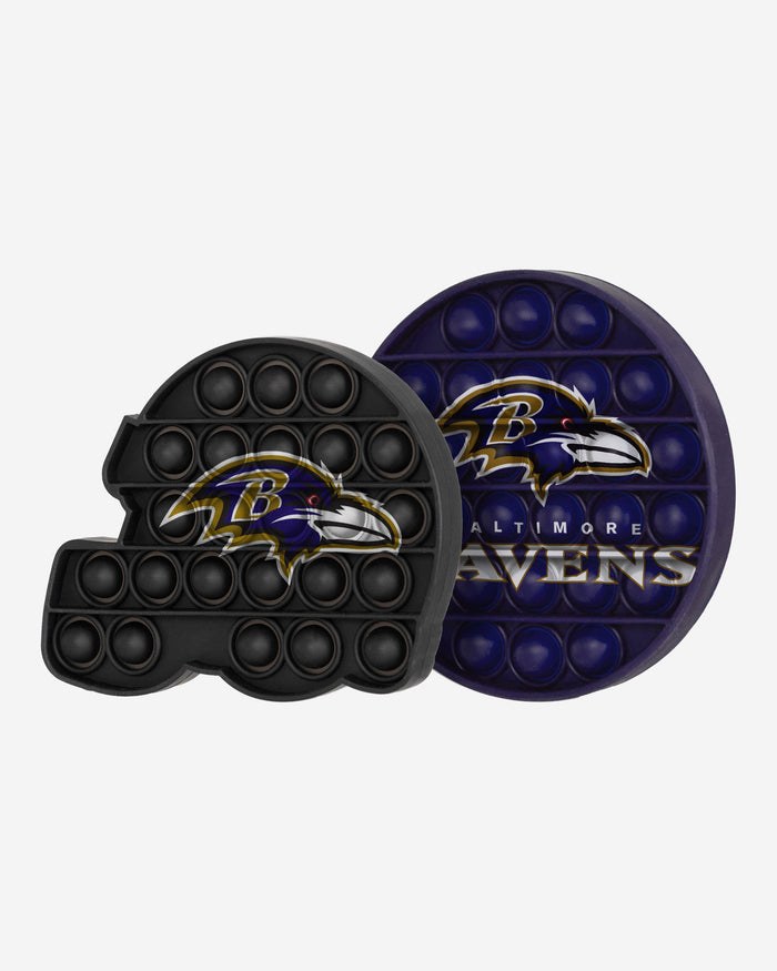 Baltimore Ravens 2 Pack Helmet & Circle Push-Itz Fidget FOCO - FOCO.com | UK & IRE