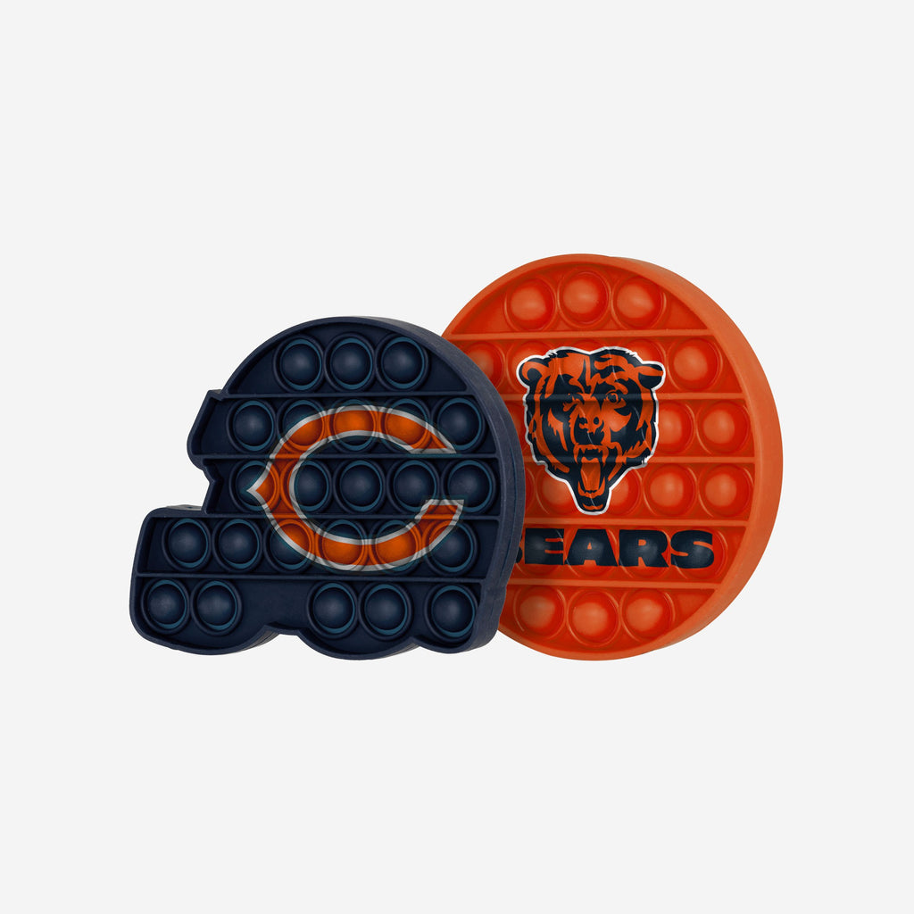 Chicago Bears 2 Pack Helmet & Circle Push-Itz Fidget FOCO - FOCO.com | UK & IRE