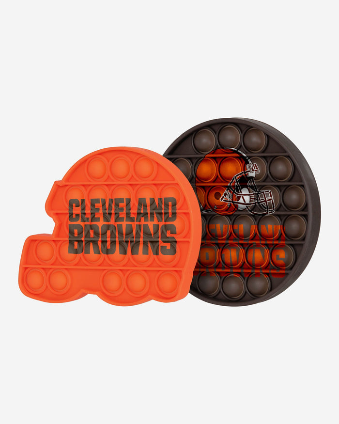 Cleveland Browns 2 Pack Helmet & Circle Push-Itz Fidget FOCO - FOCO.com | UK & IRE