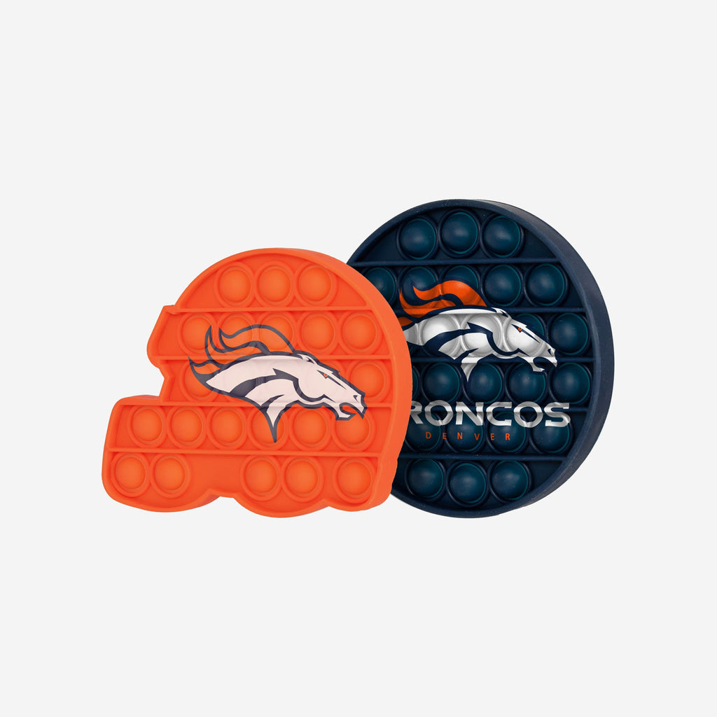 Denver Broncos 2 Pack Helmet & Circle Push-Itz Fidget FOCO - FOCO.com | UK & IRE