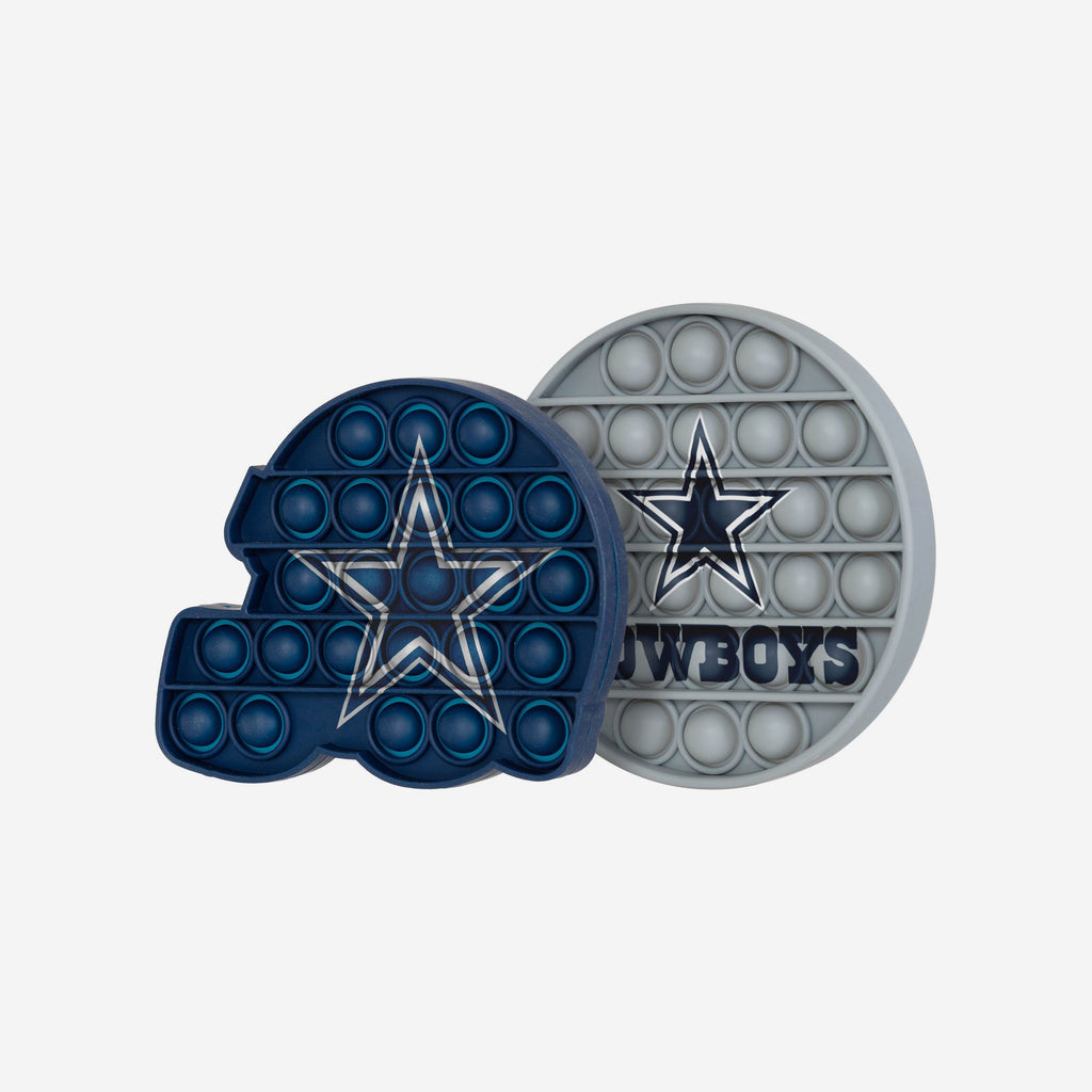 Dallas Cowboys 2 Pack Helmet & Circle Push-Itz Fidget FOCO - FOCO.com | UK & IRE