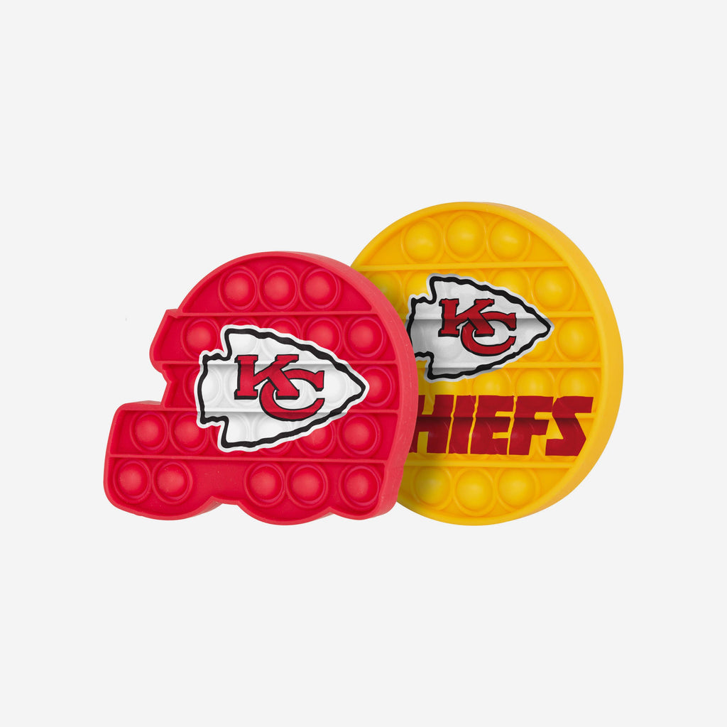 Kansas City Chiefs 2 Pack Helmet & Circle Push-Itz Fidget FOCO - FOCO.com | UK & IRE