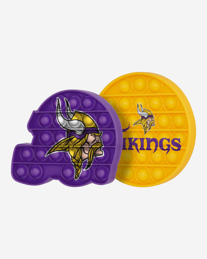 Minnesota Vikings 2 Pack Helmet & Circle Push-Itz Fidget FOCO - FOCO.com | UK & IRE