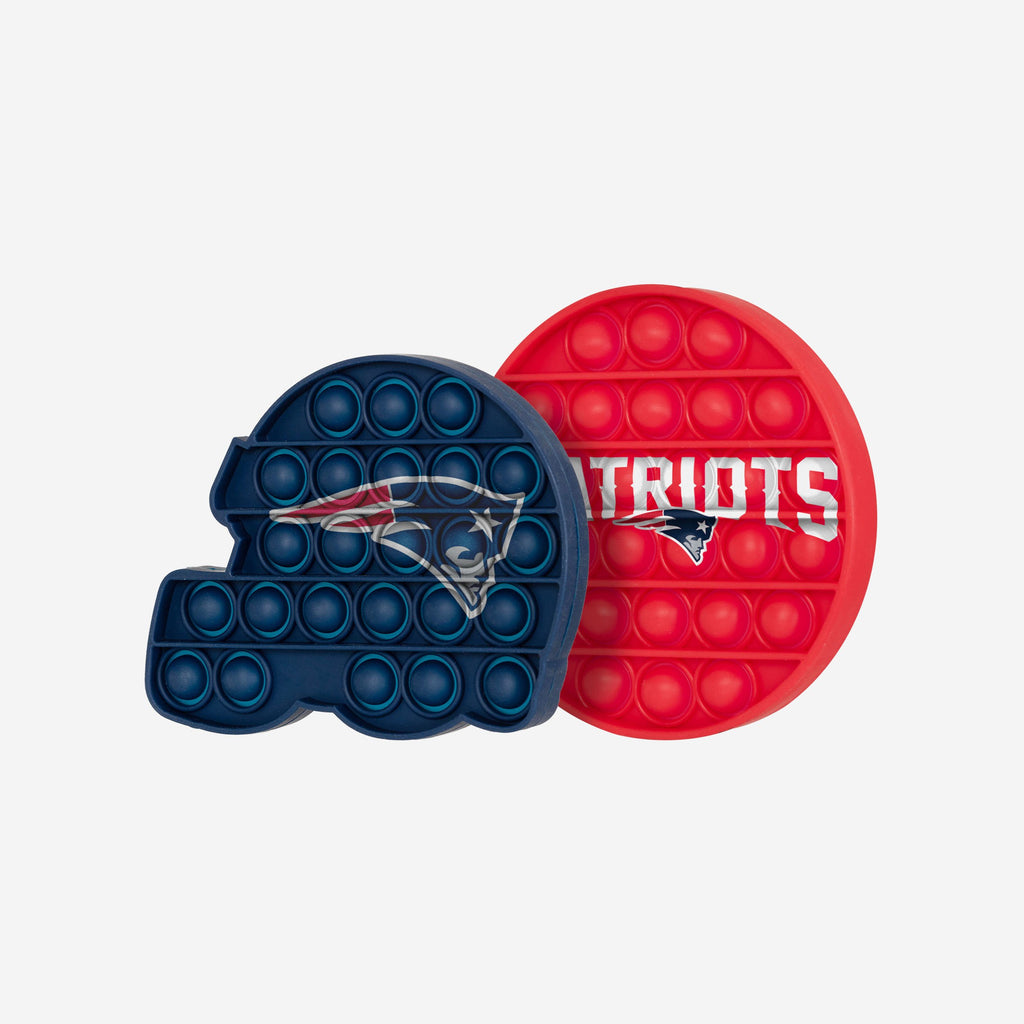 New England Patriots 2 Pack Helmet & Circle Push-Itz Fidget FOCO - FOCO.com | UK & IRE