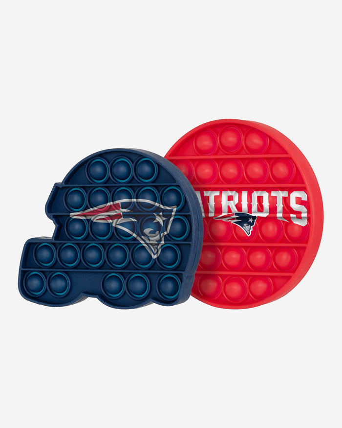 New England Patriots 2 Pack Helmet & Circle Push-Itz Fidget FOCO - FOCO.com | UK & IRE