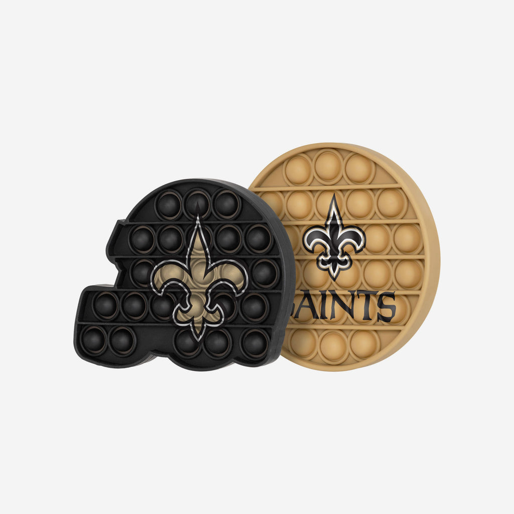 New Orleans Saints 2 Pack Helmet & Circle Push-Itz Fidget FOCO - FOCO.com | UK & IRE