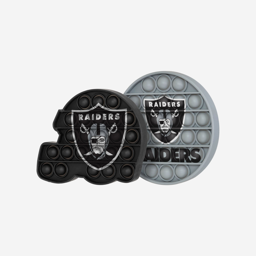 Las Vegas Raiders 2 Pack Helmet & Circle Push-Itz Fidget FOCO - FOCO.com | UK & IRE