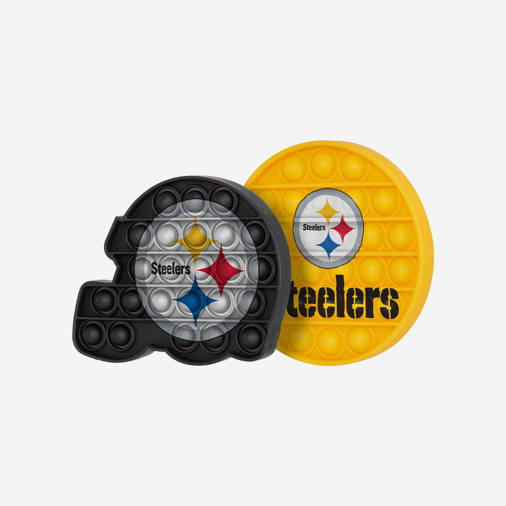 Pittsburgh Steelers 2 Pack Helmet & Circle Push-Itz Fidget FOCO - FOCO.com | UK & IRE