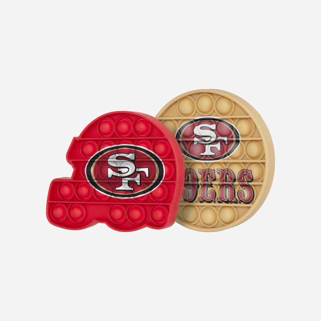 San Francisco 49ers 2 Pack Helmet & Circle Push-Itz Fidget FOCO - FOCO.com | UK & IRE