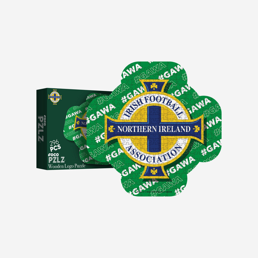 Northern Ireland Wood PZLZ Logo FOCO - FOCO.com | UK & IRE