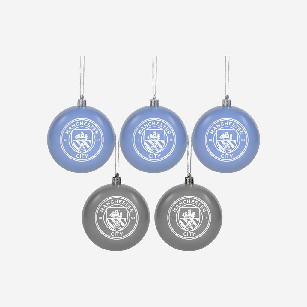 Manchester City FC 5 Pack Bauble Set FOCO - FOCO.com | UK & IRE