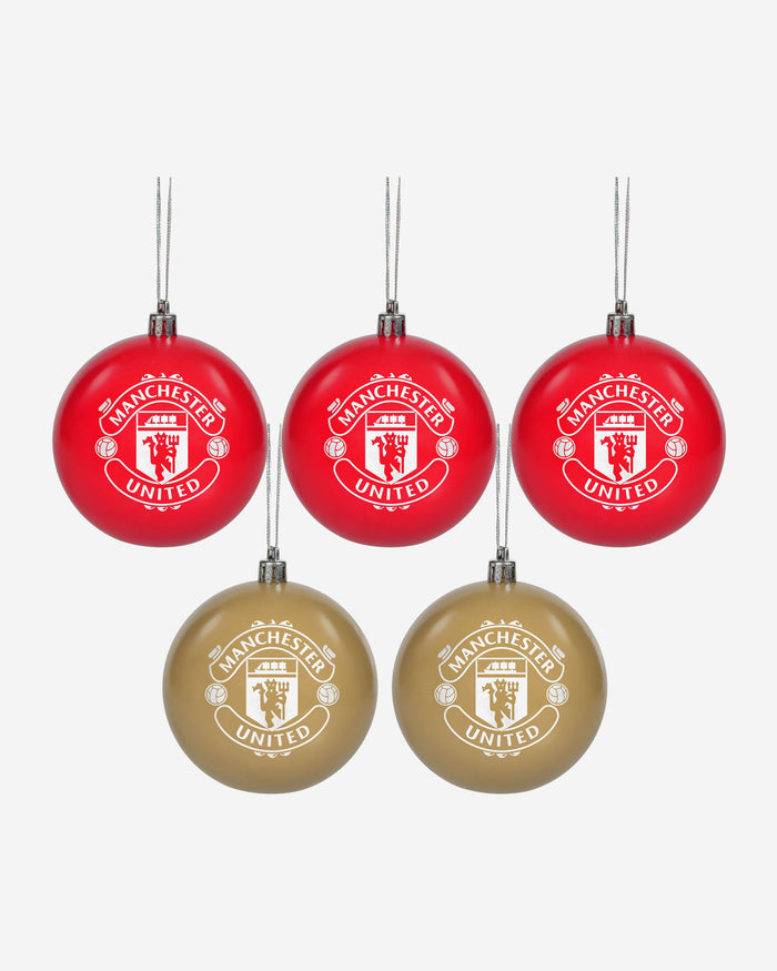 Manchester United FC 5 Pack Bauble Set FOCO - FOCO.com | UK & IRE