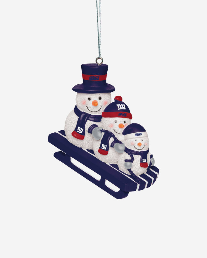 New York Giants Sledding Snowmen Ornament FOCO - FOCO.com | UK & IRE