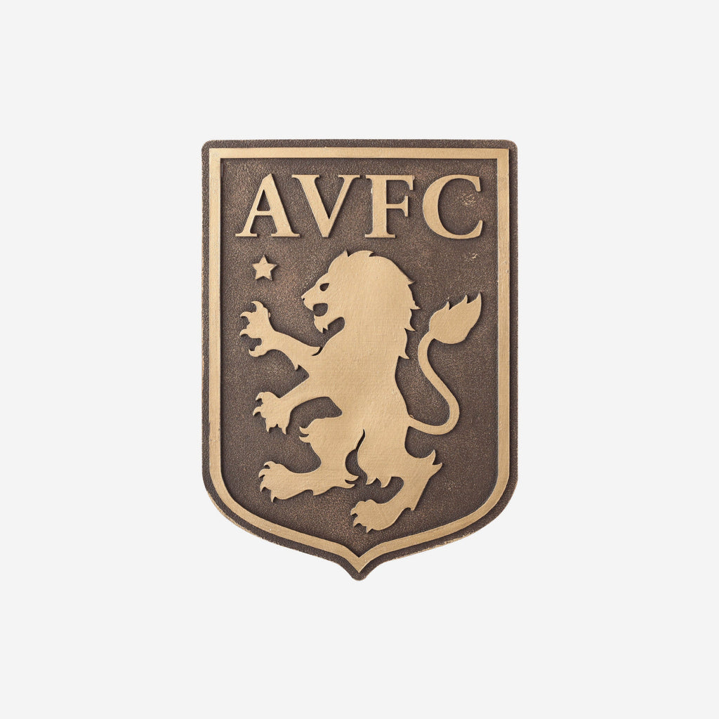 Aston Villa FC Bronze Effect Wall Sign FOCO - FOCO.com | UK & IRE